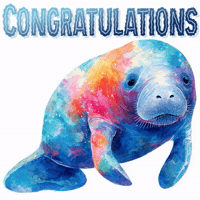 Sea Cow Celebration GIF