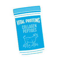 Collagen Blue Tub Sticker by Vital Proteins