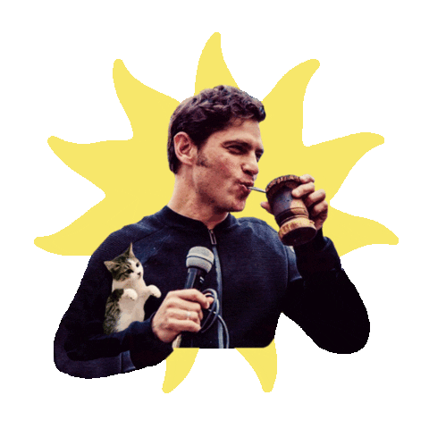 Axel Kicillof Mate Sticker by violeta.exa
