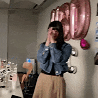 Helmets happy kpop idol le sserafim GIF