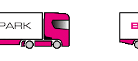 BabyparkNL man delivery truck trucks Sticker