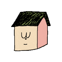 sarlisart illustration tired home house Sticker