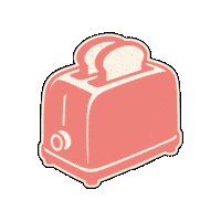 Toaster Tostador Sticker