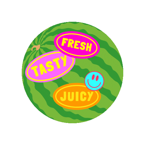 Refreshing Smiley Face Sticker by Watermelon Board