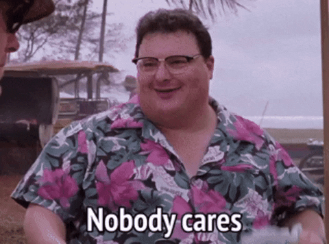 Jurassic Park Nobody Cares GIF