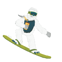Snow Ski Sticker by Horizon Credit Union