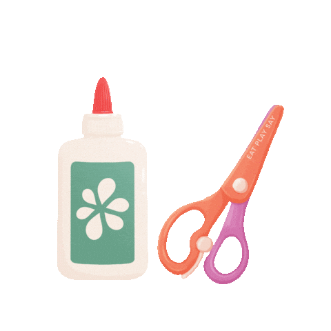 Arts And Craft Art Sticker by Eat Play Say