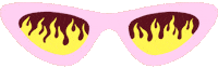 Angry Fire Sticker by Clémence Gouy