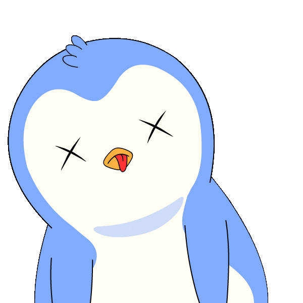 Tired Good Night Sticker by Pudgy Penguins