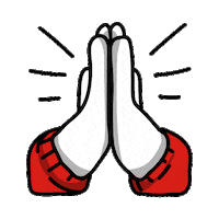 Pray Praying Hands Sticker by Pressenger