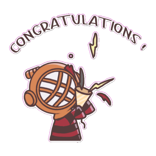 Cheers Celebrating Sticker by Khayalan Arts