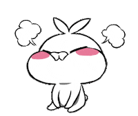 Rabbit 怒る Sticker by クレイジー闇うさぎ