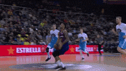 flying fc barcelona GIF by ACB
