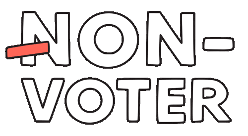 Voting American Sticker by Knight Foundation