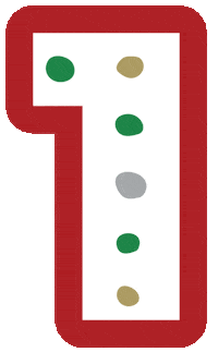 Christmas Santa Sticker by Hickory Farms