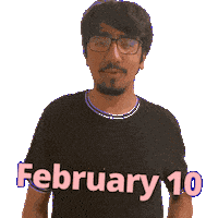 10 February Sticker