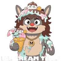 Melting Ice Cream Sticker