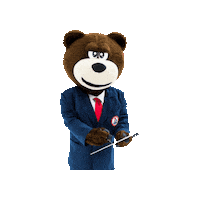 Bear Локомотив Sticker by Хоккейный клуб "ЛОКОМОТИВ"