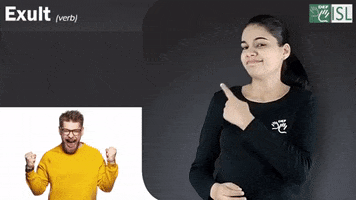 Sign Language Exult GIF by ISL Connect