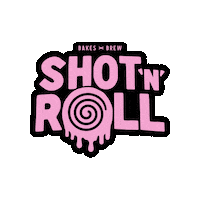 shotnroll coffee aberdeen cinnamon roll shotnroll Sticker