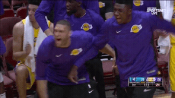 excited los angeles lakers GIF by NBA