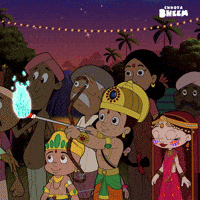 Happy Dussehra Dasara GIF by Chhota Bheem