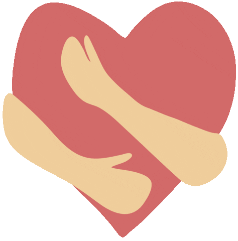 GuitarCommunicationAgency giphyupload heart hug hands Sticker