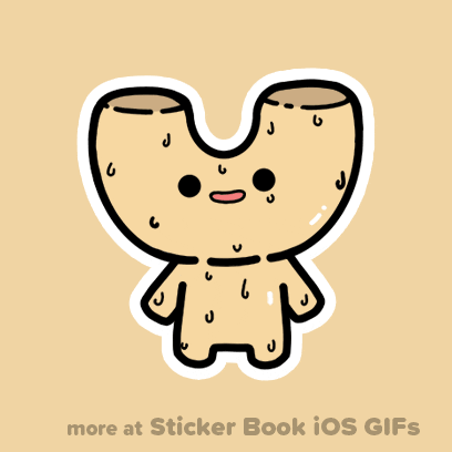 Scared Sweat GIF by Sticker Book iOS GIFs