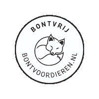 StichtingBontvoorDieren fur vos bont furfree Sticker