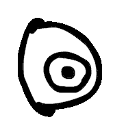 Hombrecitos_de_Sal look creepy eye looking Sticker