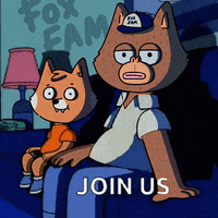 foxfamnft fox sofa fam joinus GIF