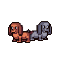 Puppy Puppies Sticker by Abstract HotDogs