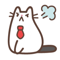 Angry Cat Sticker by MixFlavor 綜合口味