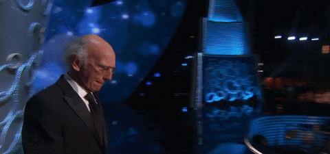 Larry David Hello GIF by Emmys