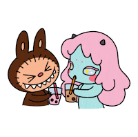 friends coffee Sticker by Okokume