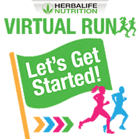 Virtual Run Get Moving Sticker by Herbalife Nutrition Philippines