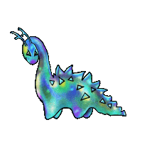 red_stylish_art gif artist dinosaur dino dinoeva Sticker