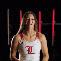 Track Field Go Cards GIF by Louisville Cardinals