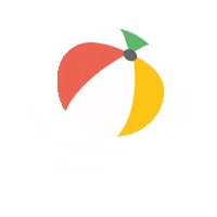 printoclock beach sun vacation fruit Sticker