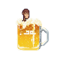 MonkeyKingdom drink beer tired drunk Sticker