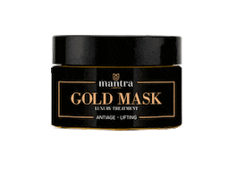 gold mask Sticker by Mantra Cosmetics