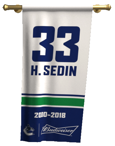 Henrik Sedin Canucks Sticker by Budweiser Canada