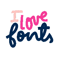 Typography Love Sticker
