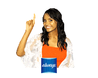gleici apontandopracima Sticker by Always Brasil
