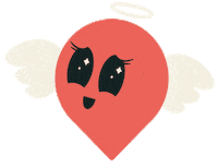 Pizza Ghost Sticker by Stem Ciders