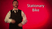 sign language stationary bike GIF by Sign with Robert