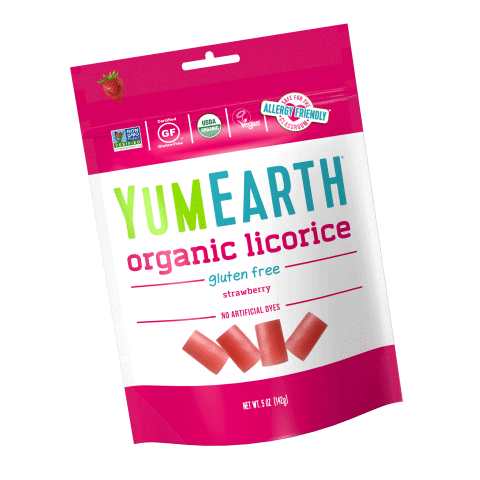 YumEarth candy organic strawberry gluten free Sticker