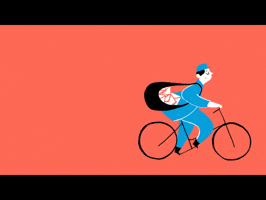Animation Bicycling GIF by Tiffany Beucher