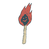 kindagreat fire great match spark Sticker