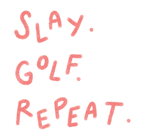 Girl Golf Sticker by Catharina Stewart